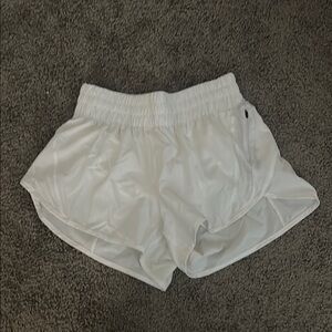 Women's White Athletic Shorts